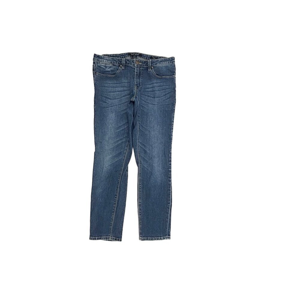 Max Jeans Skinny Women 10 Blue Dark Wash Denim Mid Rise Classic 10464
